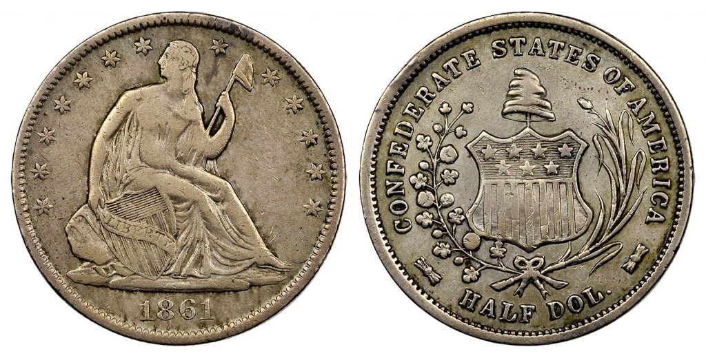 1861 Confederate States Half Dollar