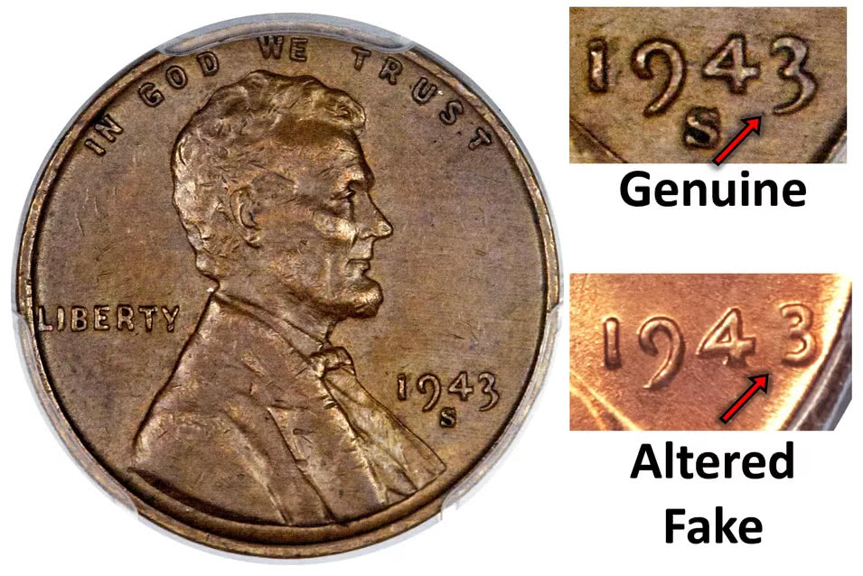 1943 penny genuine or fake