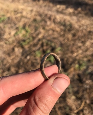 Old gold ring founded by Michael Moore